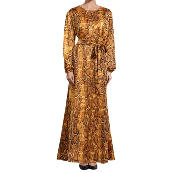Casual Muslim Abaya Snake print Dress Yellow Long Robes Kimono Ramadan Middle East Thobe Worship Service Islamic Clothing 4.15
Casual Muslim Abaya Snake print Dress Yellow Long Robes Kimono Ramadan Middle East Thobe Worship Service Islamic Clothing 4.15