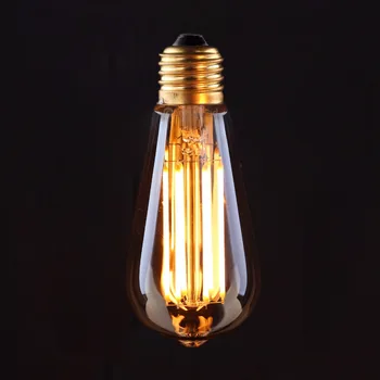 Vintage Dimmable LED Filament Bulb Edison ST64 Golden Pear LED Light,4W 6W 2200K,E26 E27 Base Retro Decorative Lamp
Vintage Dimmable LED Filament Bulb Edison ST64 Golden Pear LED Light,4W 6W 2200K,E26 E27 Base Retro Decorative Lamp