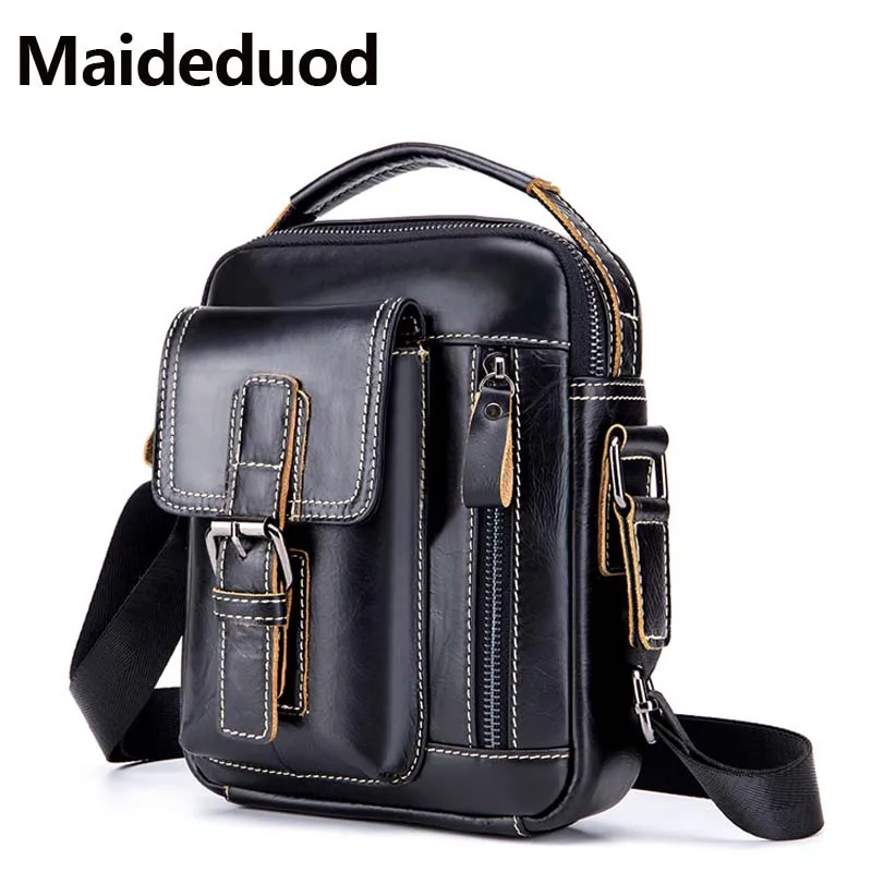 Maideduod 100% Genuine Leather Messenger Bag Men's Shoulder Bag Crossbody Bag for Men ipad flap Small Shoulder Handbags Male Bag
Maideduod 100% Genuine Leather Messenger Bag Men's Shoulder Bag Crossbody Bag for Men ipad flap Small Shoulder Handbags Male Bag