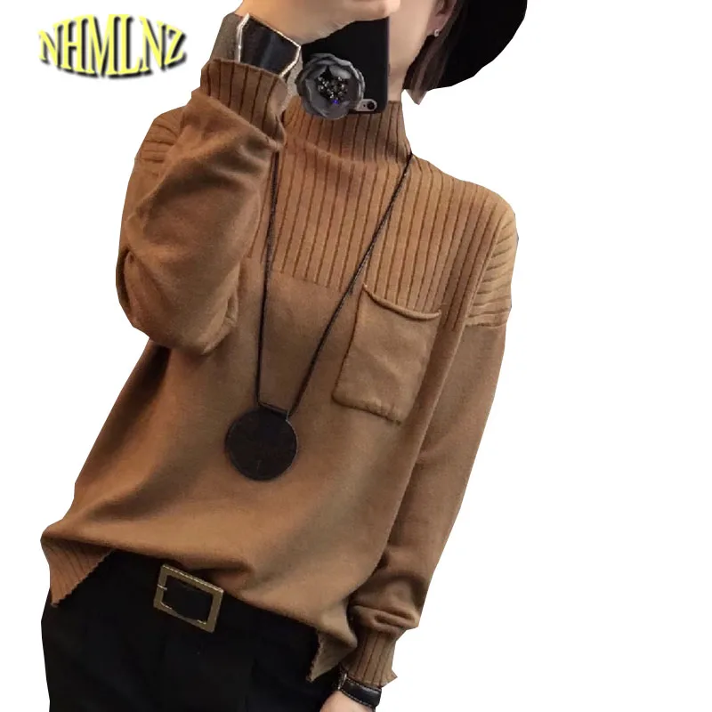 Winter Women Knitting Bottoming Sweater Latest Elegant Loose Women's clothing Casual Large size Pullover Sweater Female OK741
Winter Women Knitting Bottoming Sweater Latest Elegant Loose Women's clothing Casual Large size Pullover Sweater Female OK741
