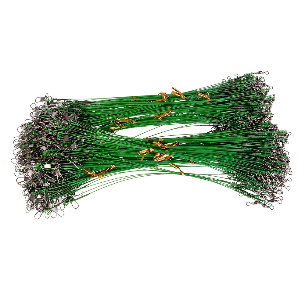 10PCS Metal Fishing Wire 15cm/20cm/25cm Green Steel Wire Spinner Wire Rig with Snap and Swivels connect Fishing Hook
10PCS Metal Fishing Wire 15cm/20cm/25cm Green Steel Wire Spinner Wire Rig with Snap and Swivels connect Fishing Hook