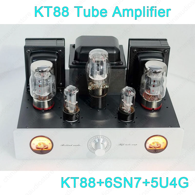 HiFi KT88 6550 ламповый усилитель 13 Вт стерео однополосный класс A 6SN7/ /5U4G два VU метра