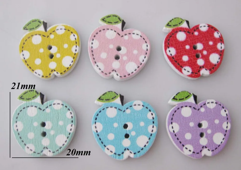 WBNKKE 21mm*20mm Square Apple shape wood button randomly 100pcs 2 holes sewing buttons for garment Craft accesories
WBNKKE 21mm*20mm Square Apple shape wood button randomly 100pcs 2 holes sewing buttons for garment Craft accesories