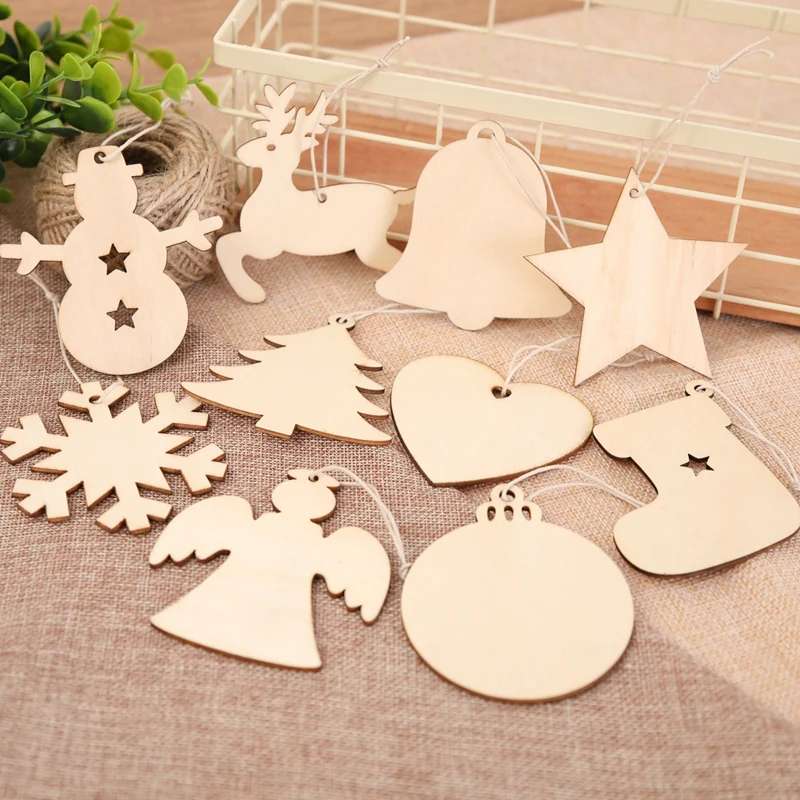 10 PCS Merry christmas wood craft XMAS wood decoration snowflake tree angel star for home wooden christmas decorations 2018 Gift
10 PCS Merry christmas wood craft XMAS wood decoration snowflake tree angel star for home wooden christmas decorations 2018 Gift