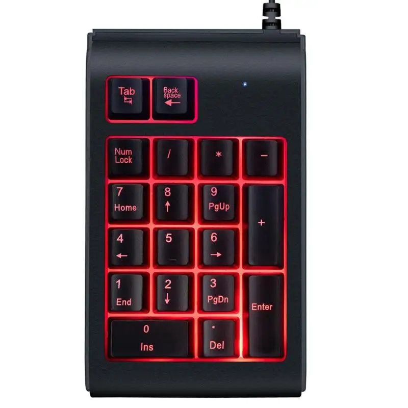 Portable 18 Keys USB Wired Mini Digital Keyboard Number Backlight Numeric Keypad for Desktop Laptop Computer Keyboards
Portable 18 Keys USB Wired Mini Digital Keyboard Number Backlight Numeric Keypad for Desktop Laptop Computer Keyboards