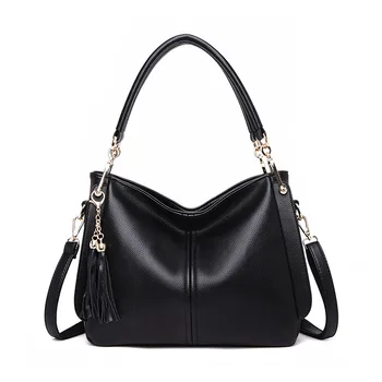 2020 new Designer Hangbags Women Cow Leather Shoulder Bags Ladies Solid Bags Female Large Tassel Tote Women Casual Crossbody Bag
2020 new Designer Hangbags Women Cow Leather Shoulder Bags Ladies Solid Bags Female Large Tassel Tote Women Casual Crossbody Bag