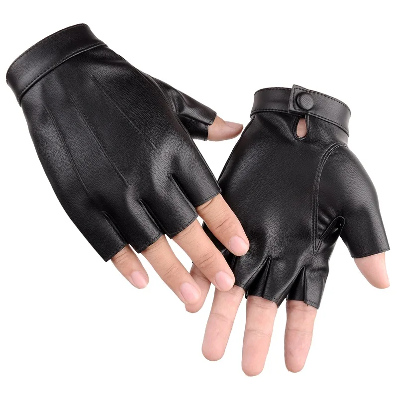 PU Leather Motor Rading Driving Gloves Men Anti-Slip Fingerless Gloves Male Summer Sun Protection Cycling Dancing Party Gloves
PU Leather Motor Rading Driving Gloves Men Anti-Slip Fingerless Gloves Male Summer Sun Protection Cycling Dancing Party Gloves
