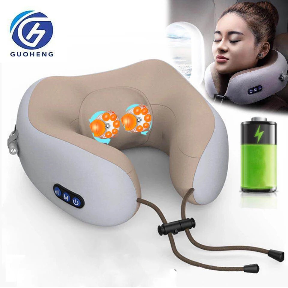 Travel Neck Pillow Massager for Pain Relief, Shiatsu & Vibrating massage U-shaped pillow for Airplane,Car Travel massage
Travel Neck Pillow Massager for Pain Relief, Shiatsu & Vibrating massage U-shaped pillow for Airplane,Car Travel massage