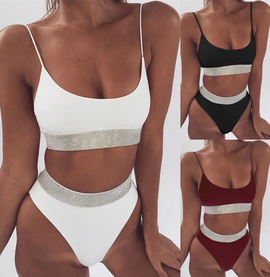 Black Bikini For Women Two Piece Solid Sexy Split Swimsuit Bikinis Swimsuits Beachwear Off shoulder 2 piece set swimming suit
Black Bikini For Women Two Piece Solid Sexy Split Swimsuit Bikinis Swimsuits Beachwear Off shoulder 2 piece set swimming suit