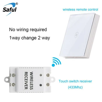 Saful Wireless Remote Control Switch DC 12V Touch Switch 1/2/3 Gang 1/2/3 Way Light Panel Waterproof Wall Lamp Switch For Home
Saful Wireless Remote Control Switch DC 12V Touch Switch 1/2/3 Gang 1/2/3 Way Light Panel Waterproof Wall Lamp Switch For Home