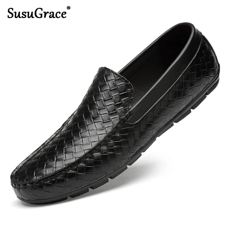 SusuGrace Luxury Men's Genuine leather Moccasins slip-on Soft natural skin loafers Business casual shoes Comfortable drive flats
SusuGrace Luxury Men's Genuine leather Moccasins slip-on Soft natural skin loafers Business casual shoes Comfortable drive flats