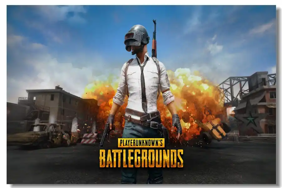 カスタムキャンバス壁壁画 Battlegrounds ポスタープレーヤー未知の Battlegrounds 壁ステッカー Pubg ゲーム壁紙バーデカール番号 0193 Gooum