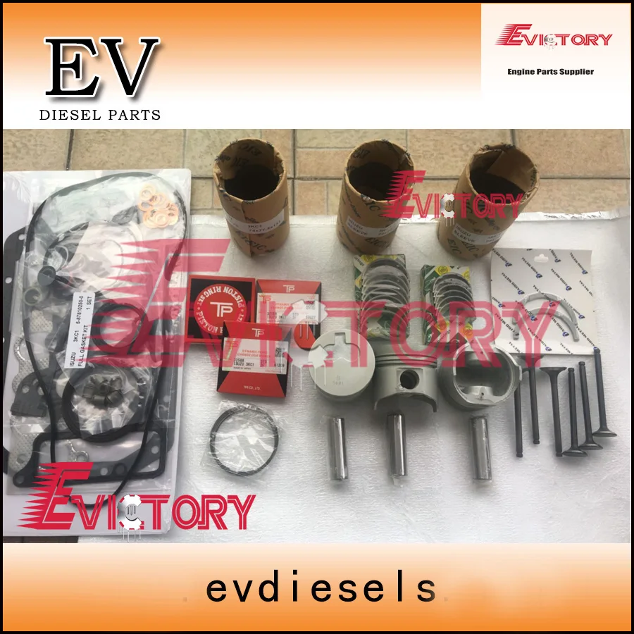 3KC1 3KC2 engine rebuild kit Piston + ring cylinder liner gasket kit bearing and valve kit for Isuzu
3KC1 3KC2 engine rebuild kit Piston + ring cylinder liner gasket kit bearing and valve kit for Isuzu