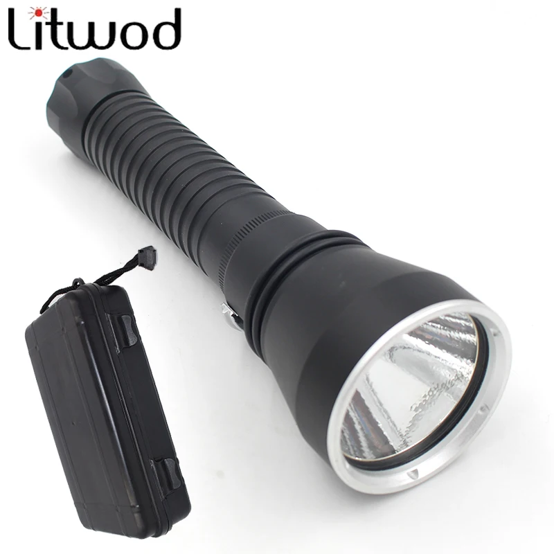 Litwod Z30D88 Diving Led Flashlight 5000LM Lamp XM-L2 EasyWhite LED Stepless Dimming Underwater Under Water 150m IPX8 Torch Box
Litwod Z30D88 Diving Led Flashlight 5000LM Lamp XM-L2 EasyWhite LED Stepless Dimming Underwater Under Water 150m IPX8 Torch Box