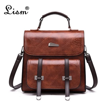 Vintage Women Bag Retro Brown Backpack Leather Shoulder Bag Female For Teenage Girls School Bags Fashion Backpacks Black
Vintage Women Bag Retro Brown Backpack Leather Shoulder Bag Female For Teenage Girls School Bags Fashion Backpacks Black