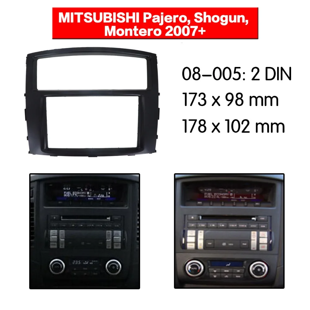 Car Radio Fascia multimedia Frame Kit For MITSUBISHI Pajero, Shogun, Montero 2007+ Facia Panel Trim Dash CD Double Din Audio
Car Radio Fascia multimedia Frame Kit For MITSUBISHI Pajero, Shogun, Montero 2007+ Facia Panel Trim Dash CD Double Din Audio