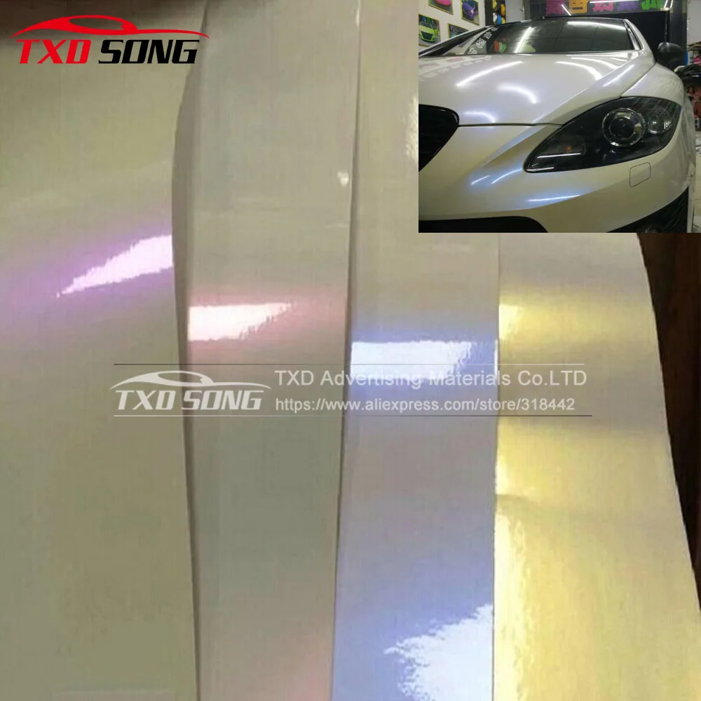 1.52*5M/Roll Premium Glossy chameleon white pearl sticker Glossy chameleon pearl wrap with air free bubbles by free shipping
1.52*5M/Roll Premium Glossy chameleon white pearl sticker Glossy chameleon pearl wrap with air free bubbles by free shipping