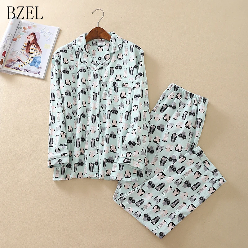 BZEL Womens Pajamas Sets Long Sleeve Suit Pajamas Women Cartoon Owl Pijamas Mujer Home Wear Cotton Pyjamas Suits Two Pieces Set
BZEL Womens Pajamas Sets Long Sleeve Suit Pajamas Women Cartoon Owl Pijamas Mujer Home Wear Cotton Pyjamas Suits Two Pieces Set