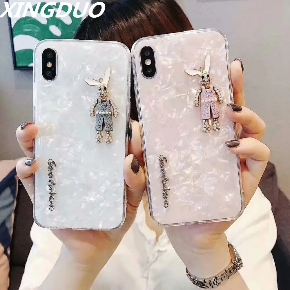 XINGDUO 3D cute Diamonds Rabbit phone case for iphone X XS XR XS MAX fashion white pink Color Conch shell for iphone 7 8 6 plus
XINGDUO 3D cute Diamonds Rabbit phone case for iphone X XS XR XS MAX fashion white pink Color Conch shell for iphone 7 8 6 plus