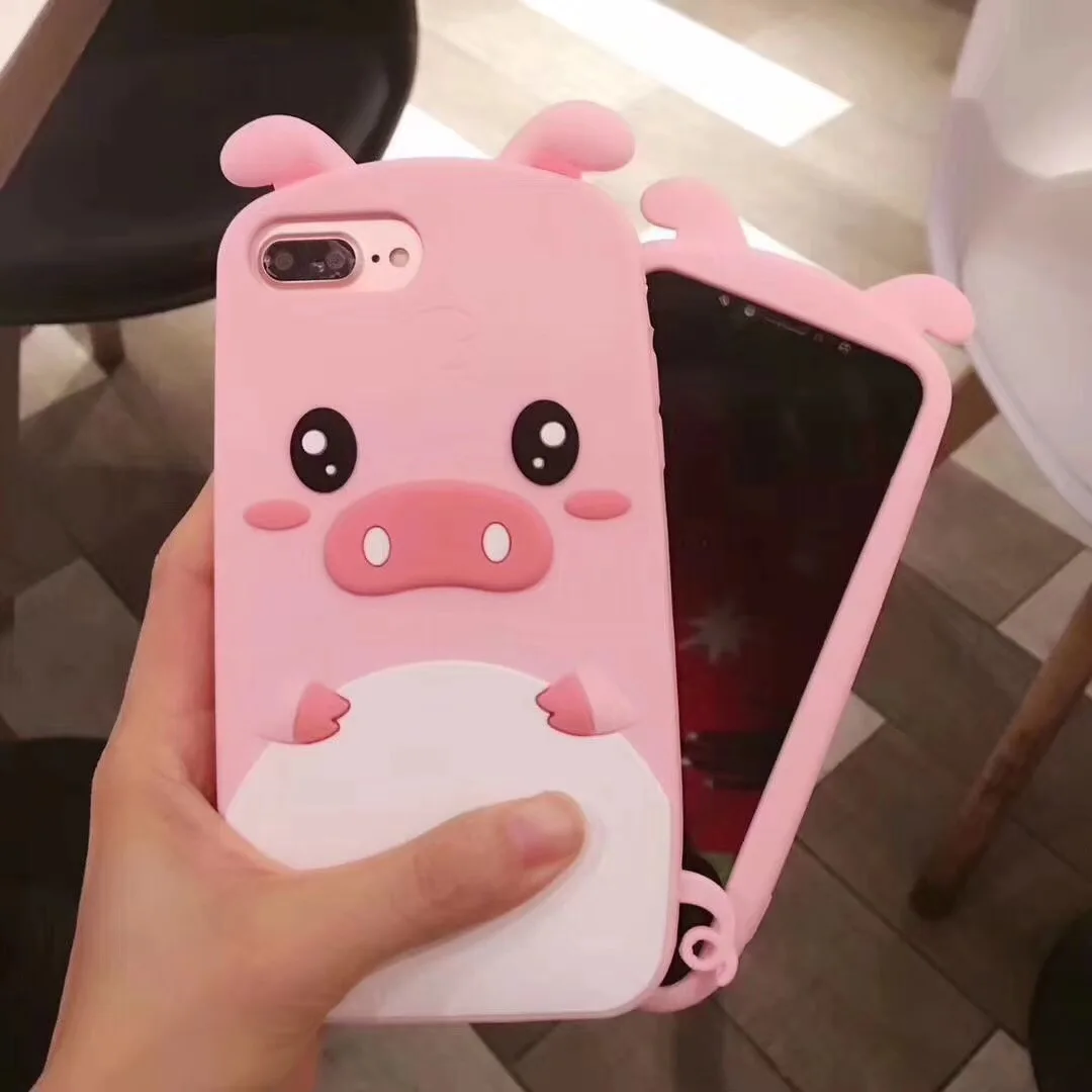 For iphone X shockproof case 3D pink pig shell For iphone 8 plus/ 7 6 6s plus soft silicone cover child kids anti-knock fundas
For iphone X shockproof case 3D pink pig shell For iphone 8 plus/ 7 6 6s plus soft silicone cover child kids anti-knock fundas