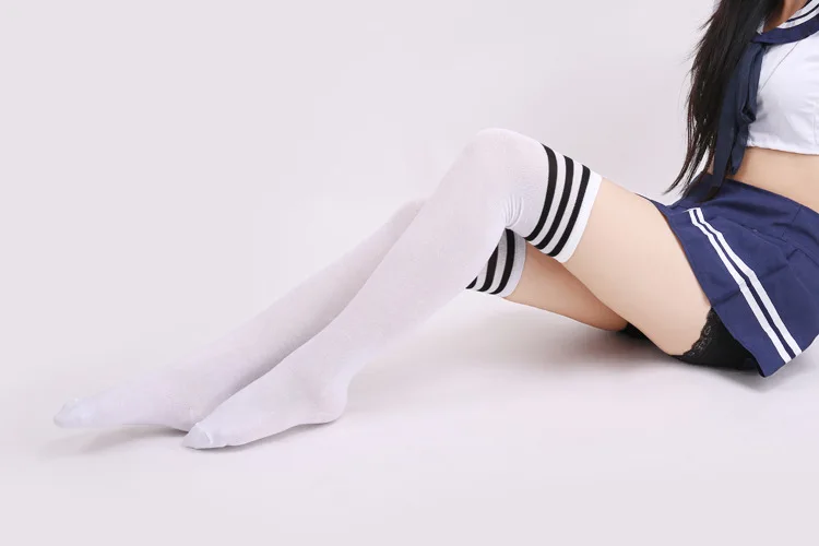 Sexy schoolgirl dress socks knee