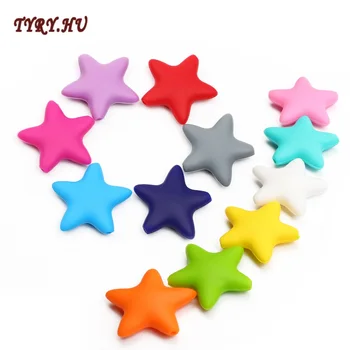 TYRY.HU 10 pieces Star Silicone Beads Baby Teething Loose Beads teether Food Grade Teether Beads Baby DIY Pacifier Chain
TYRY.HU 10 pieces Star Silicone Beads Baby Teething Loose Beads teether Food Grade Teether Beads Baby DIY Pacifier Chain