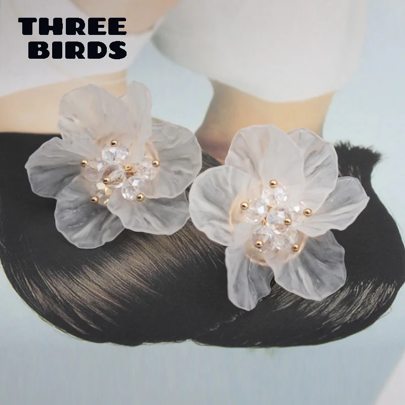 Trendy Sweet Acrylic White fresh Plant Earrings Luxury Big Flower Stud Earring For Women Jewelry boucle d'oreille femme 2019
Trendy Sweet Acrylic White fresh Plant Earrings Luxury Big Flower Stud Earring For Women Jewelry boucle d'oreille femme 2019
