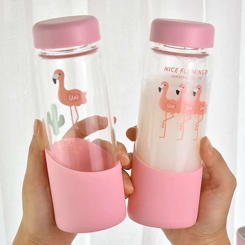 300ml/420ml Pink Animal Flamingo Milk Water Bottle Glass Portable Kettle Camping Hiking Drinking Bottle bpa free Tour Drinkware
300ml/420ml Pink Animal Flamingo Milk Water Bottle Glass Portable Kettle Camping Hiking Drinking Bottle bpa free Tour Drinkware
