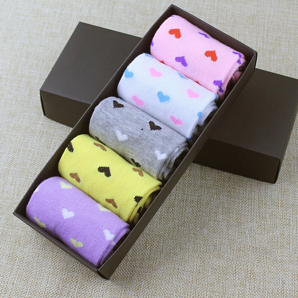 5 Pairs/set Women Solid Color Dots Hearts Argyle Pattern Socks Autumn Winter Ankle Socks
5 Pairs/set Women Solid Color Dots Hearts Argyle Pattern Socks Autumn Winter Ankle Socks