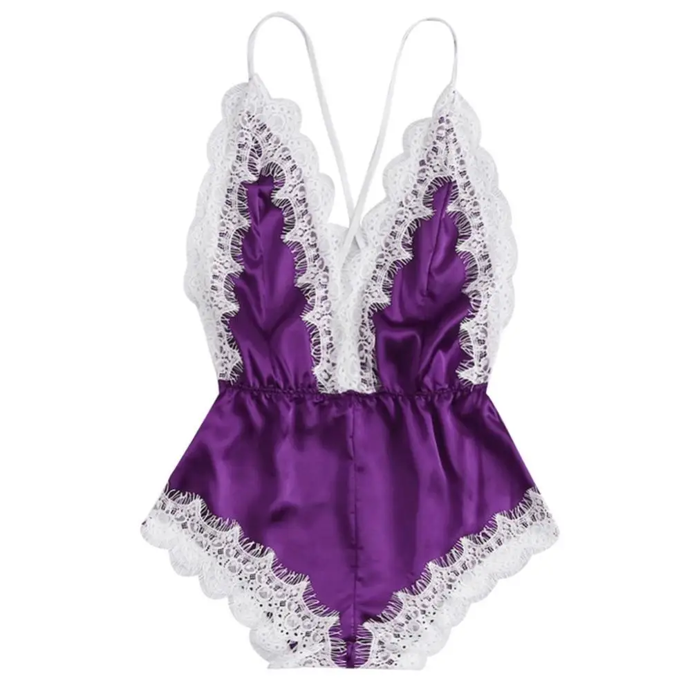2019 Summer Sexy Deep V Neck Night Dress Women Lace Trim Sleeveless Pyjama Cross Backless Bodysuit Sleepwear Intimates hot
2019 Summer Sexy Deep V Neck Night Dress Women Lace Trim Sleeveless Pyjama Cross Backless Bodysuit Sleepwear Intimates hot