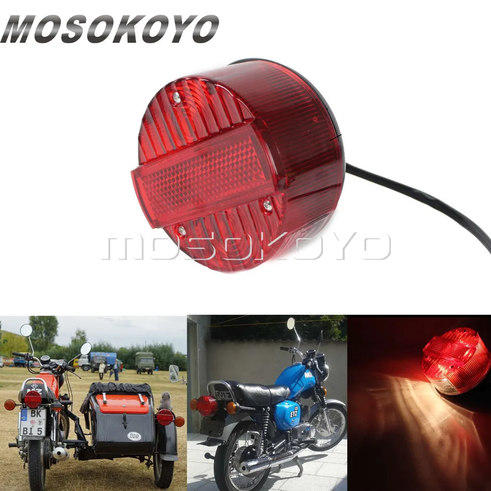 Round Motorcycle Taillights Red Tail Brake Light for MZ ETZ SUZUKI TS 125 150 250 Simson SR50 SR51
Round Motorcycle Taillights Red Tail Brake Light for MZ ETZ SUZUKI TS 125 150 250 Simson SR50 SR51