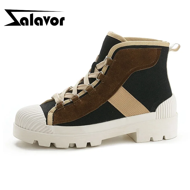 ZALAVOR High Quality Round Toe Mixed Colors Hiking Shoes Daily Spring Boots Cross Strap Sneakers Women Young Footwear Size 35-39
ZALAVOR High Quality Round Toe Mixed Colors Hiking Shoes Daily Spring Boots Cross Strap Sneakers Women Young Footwear Size 35-39