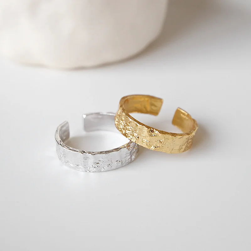 LouLeur 925 sterling silver foil paper irregular concave convex ripple rings silver texture chic open rings for women jewelry
LouLeur 925 sterling silver foil paper irregular concave convex ripple rings silver texture chic open rings for women jewelry