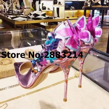 Shinny Patent Leather 3D Butterfly Slip-on Fashion Dress High Heels Pointy Toe Luxury Brand Evening Party Pumps Shoes Woman
Shinny Patent Leather 3D Butterfly Slip-on Fashion Dress High Heels Pointy Toe Luxury Brand Evening Party Pumps Shoes Woman