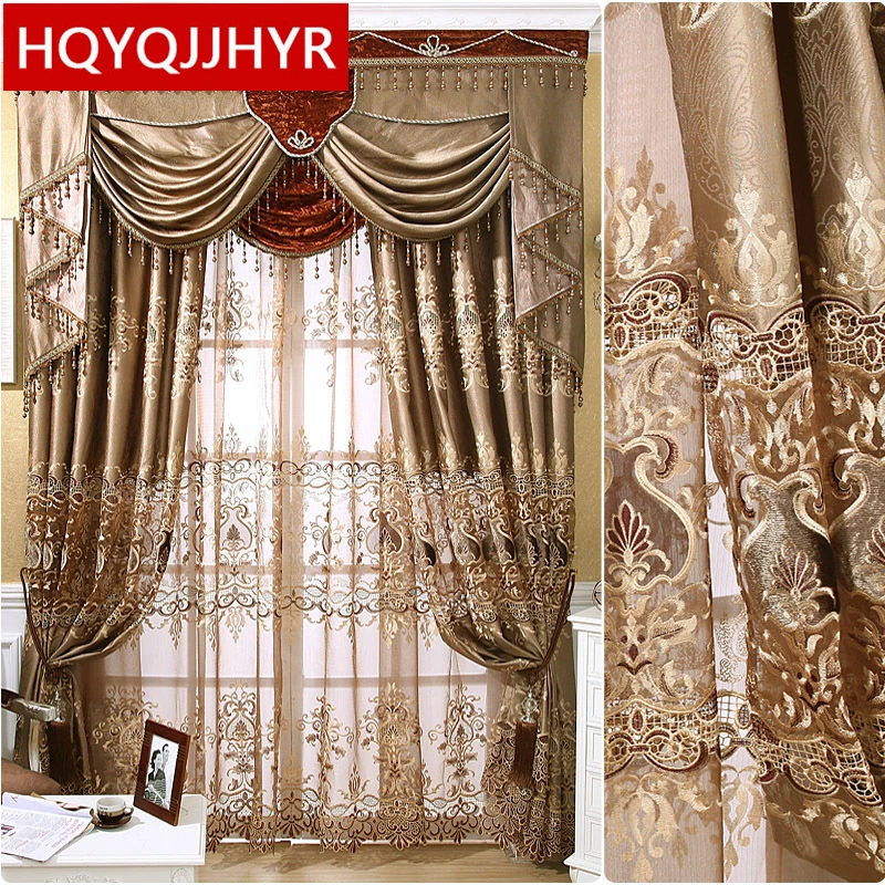 European luxury high-precision three-dimensional embroidered curtains for the Living Room Window curtain Bedroom luxury drapes
European luxury high-precision three-dimensional embroidered curtains for the Living Room Window curtain Bedroom luxury drapes