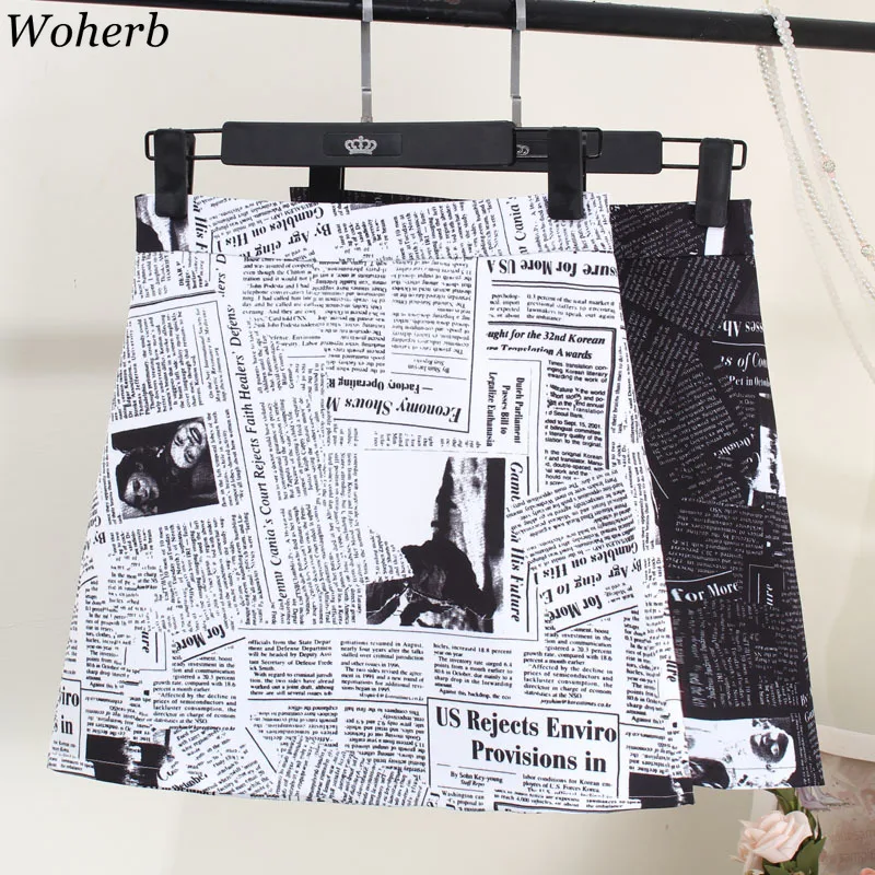 Woherb Vintage Newspaper Letter Print Skirts Womens 2019 Summer Elegant High Waist Pencil Skirt Faldas Mujer Moda 21843
Woherb Vintage Newspaper Letter Print Skirts Womens 2019 Summer Elegant High Waist Pencil Skirt Faldas Mujer Moda 21843