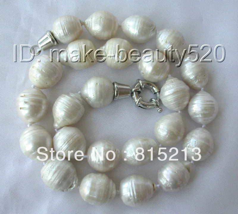 ddh00424 stunning big 18mm white baroque reborn keshi freshwater pearl necklace 28% Discount
ddh00424 stunning big 18mm white baroque reborn keshi freshwater pearl necklace 28% Discount