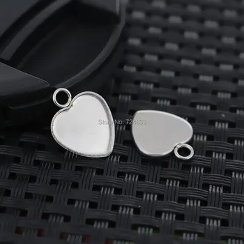 12mm Stainless Steel Heart Bezel with a Loop Resin Cabochons Blank Bases Pendant Settings DIY Crafts Findings
12mm Stainless Steel Heart Bezel with a Loop Resin Cabochons Blank Bases Pendant Settings DIY Crafts Findings