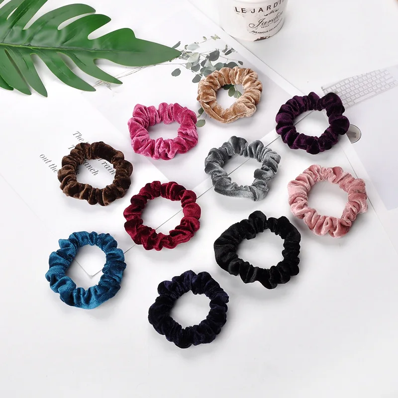 50pcs Women's Girl Small Velvet Hair Scrunchies Accessories Ponytail Holder Scrunchy Hair Bun wraps bands loop headwear FJ3355
50pcs Women's Girl Small Velvet Hair Scrunchies Accessories Ponytail Holder Scrunchy Hair Bun wraps bands loop headwear FJ3355