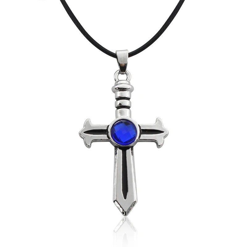Hot-Fairy-Tail-Cross-Necklaces-Pendants-Anime-Leather-Rope-Choker-Necklace-Women-Men-Jewelry-Collier-Femme