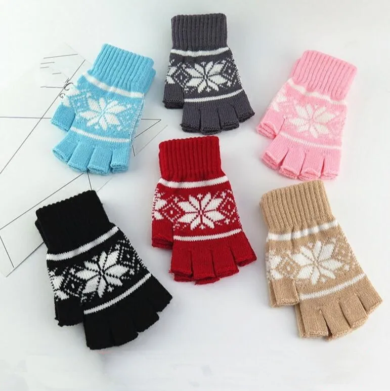Autumn and winter lovers yarn knitted semi-finger thermal gloves women's snow print fingerless glove driving glove
Autumn and winter lovers yarn knitted semi-finger thermal gloves women's snow print fingerless glove driving glove
