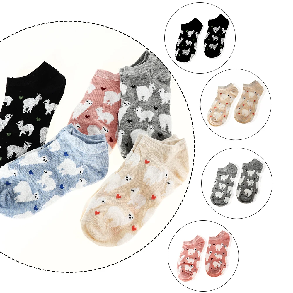 2018 Women Alpaca Socks Cute Cartoon Animal Boat Socks Kawaii Cotton Soft Casual harajuku korean japanese funny socks
2018 Women Alpaca Socks Cute Cartoon Animal Boat Socks Kawaii Cotton Soft Casual harajuku korean japanese funny socks