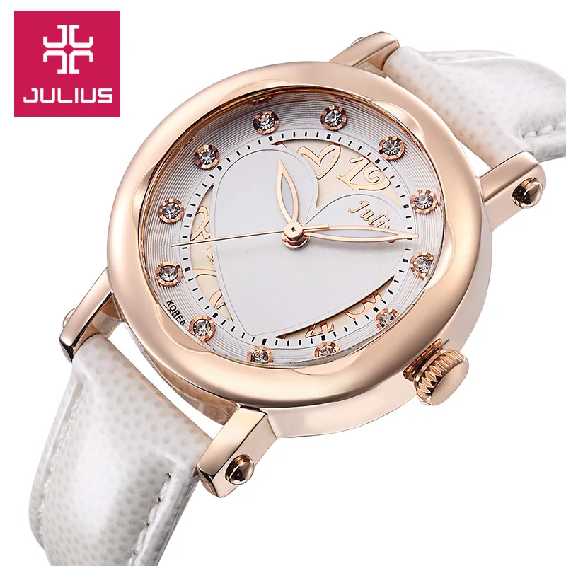 Julius Lady Woman Wrist Watch Quartz Hours Best Fashion Dress Korea Bracelet Band Leather Hollow Heart Girl Birthday Gift JA792
Julius Lady Woman Wrist Watch Quartz Hours Best Fashion Dress Korea Bracelet Band Leather Hollow Heart Girl Birthday Gift JA792