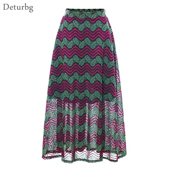 Deturbg Womens Fashion Full Lace Colored Long Skirt Casual Elastic High Waist Black Pleated Skirts 2018 Spring Summer SK209
Deturbg Womens Fashion Full Lace Colored Long Skirt Casual Elastic High Waist Black Pleated Skirts 2018 Spring Summer SK209