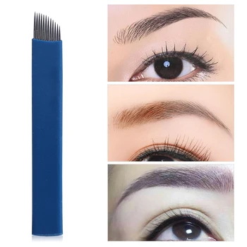 100Pcs Eyebrow Tattoo Manual Blade Microblading Permanent Body Art Makeup Sterile Fog Brow Needles 12 Pin Blade Tattoo Supplies
100Pcs Eyebrow Tattoo Manual Blade Microblading Permanent Body Art Makeup Sterile Fog Brow Needles 12 Pin Blade Tattoo Supplies