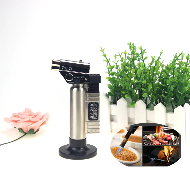 BEEMSK Inflatable Flame thrower Butane Lighter Automatic Piezo electricity ignite Gas Torch Camping BBQ Soldering welding
BEEMSK Inflatable Flame thrower Butane Lighter Automatic Piezo electricity ignite Gas Torch Camping BBQ Soldering welding