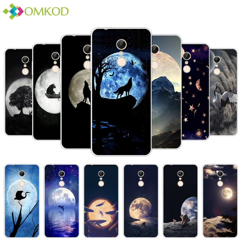 5 7 дюйма для Xiaomi Redmi Чехол Мягкий ТПУ Черный матовый лунный чехол прозрачный