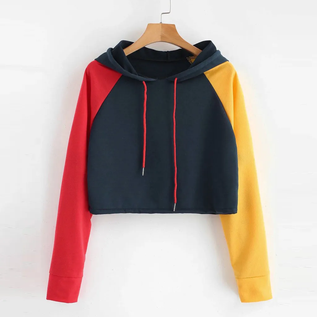 YOUYEDIAN Print Contrast Sleeve Graphic Hoodie Women Patchwork Long Sleeve Crop Top Active Pullovers Casual Sweatshirt #3
YOUYEDIAN Print Contrast Sleeve Graphic Hoodie Women Patchwork Long Sleeve Crop Top Active Pullovers Casual Sweatshirt #3