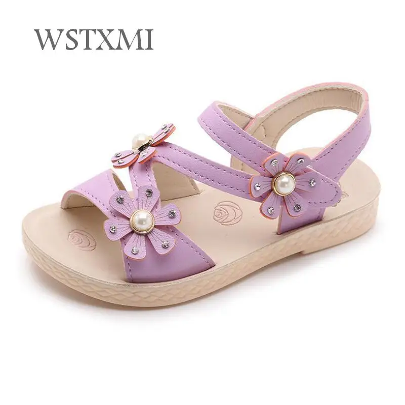 Sandals for Girls 2019 Summer Kids Flowers Sandals Baby Soft Leather Purple Girls Princess Shoes Children Student Beach Sandals
Sandals for Girls 2019 Summer Kids Flowers Sandals Baby Soft Leather Purple Girls Princess Shoes Children Student Beach Sandals