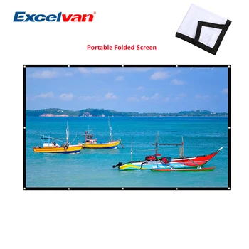 Excelvan 100 inch Simple Folded Projection Screen Wrap Fabric Roll Up 16:9 Cloth Screen with hole for projector Home theater
Excelvan 100 inch Simple Folded Projection Screen Wrap Fabric Roll Up 16:9 Cloth Screen with hole for projector Home theater